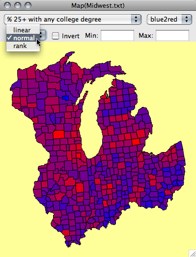 map normalized